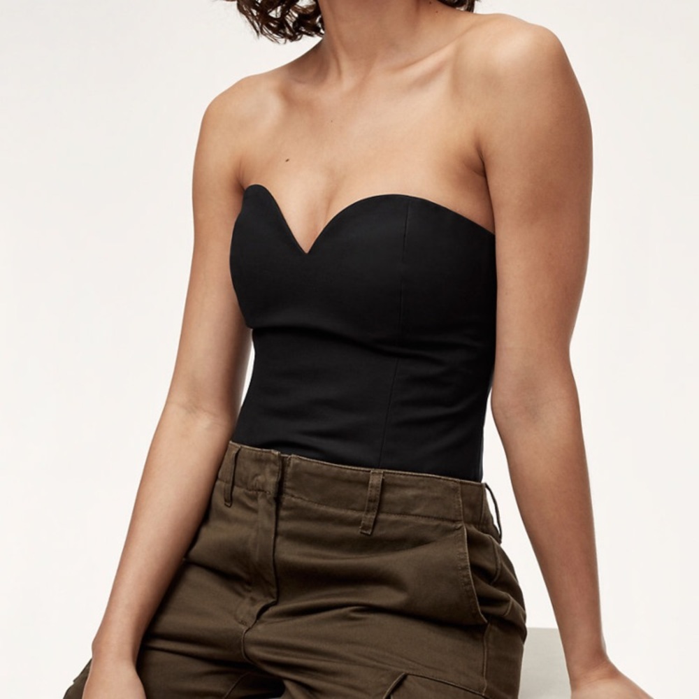 Aritzia strapless bustier